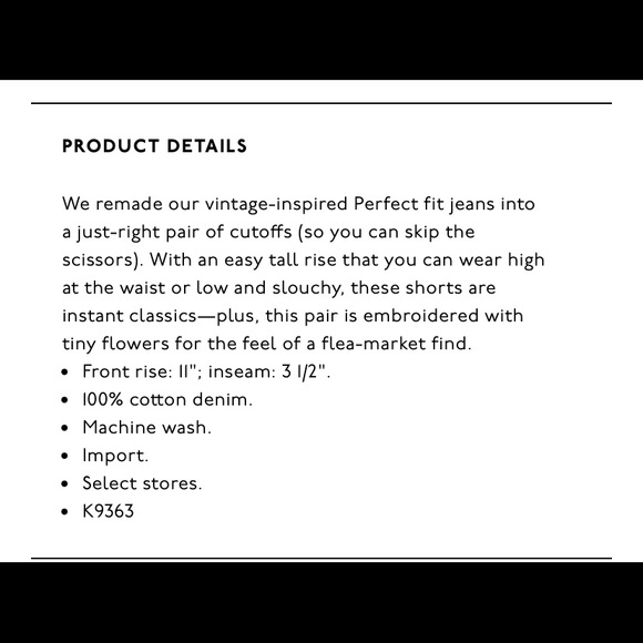 Madewell The Perfect Jean Short Floral Edition - Picture 8 of 10